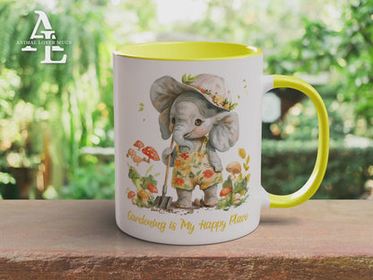 Elephant Gardener Mug