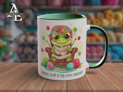 Frog Knitter Mug