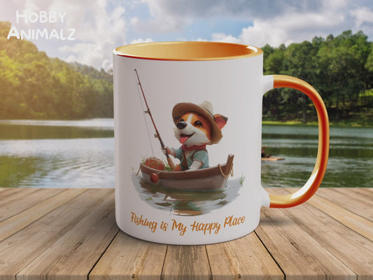 Dog Fishing Mug