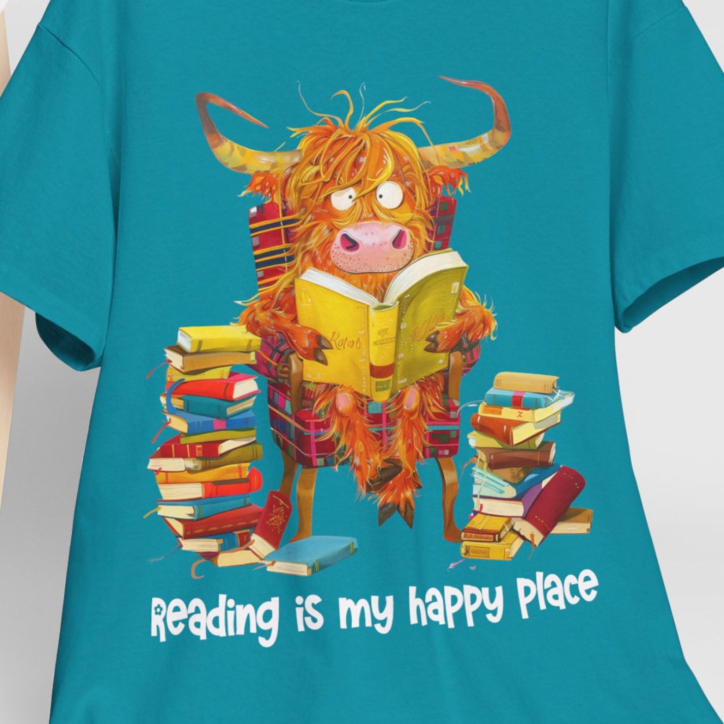 Highland Cow Reader Tee