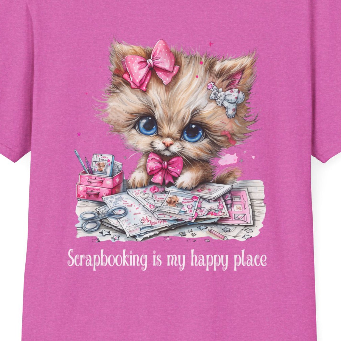 Cat Scrapbooker Softstyle T-Shirt