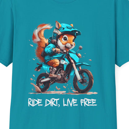 Squirrel Dirt Biker Softstyle T-Shirt