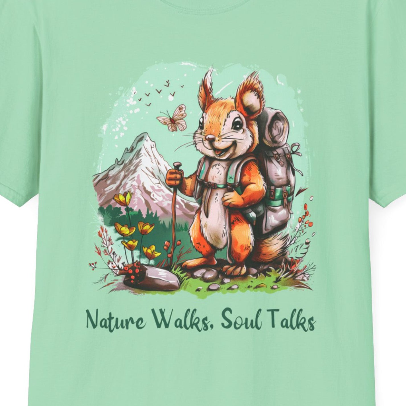 Squirrel Hiker Softstyle T-Shirt