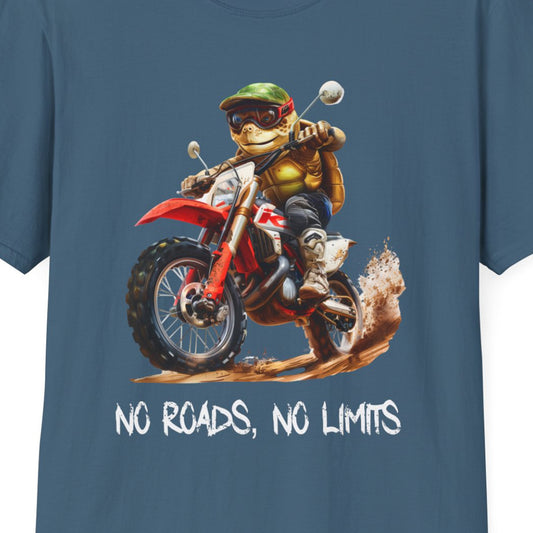 Turtle Dirt Biker Softstyle T-Shirt