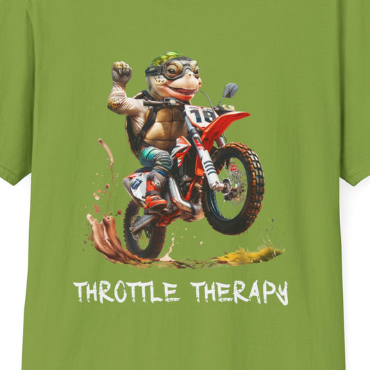 Turtle Dirt Biker Softstyle T-Shirt