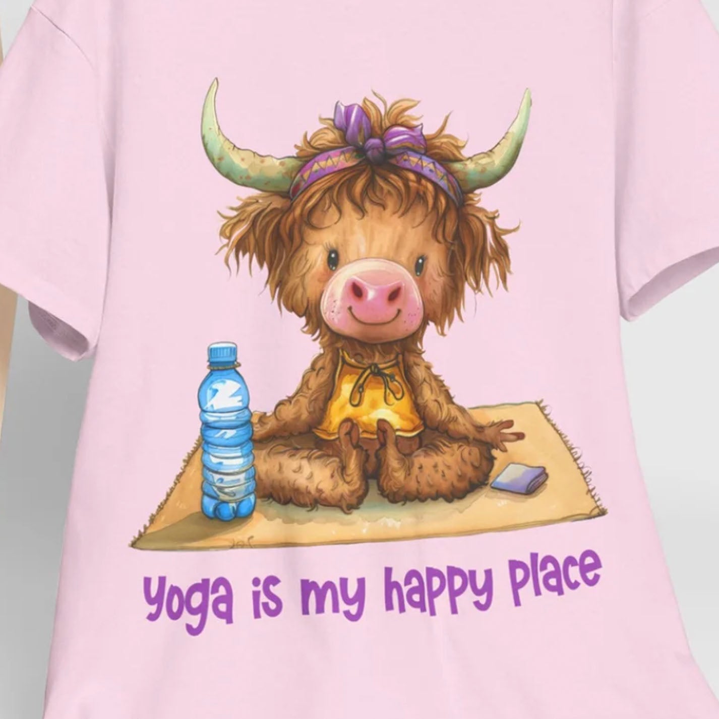 Highland Cow Yoga Tee